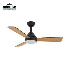 NORTHER 24 שחור+עץW CCT 42 +שלט ולד" YOUNG מאוורר תקרה