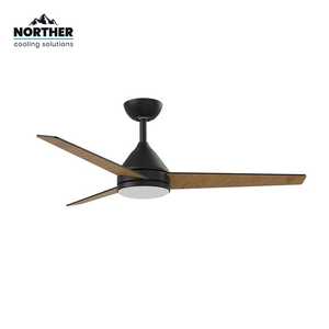 NORTHER 24 שחור+עץW CCT 48+שלט ולד" YOUNG מאוורר תקרה