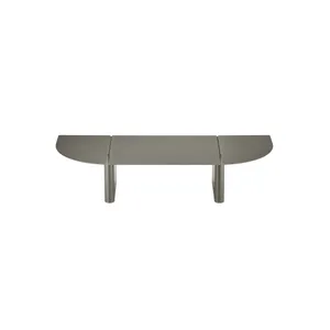 מדף קיר יפני מעוגל חום מטאלי ORU wall shelf M
