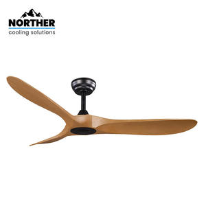 NORTHER שלט שחור+עץ+ DC.52 מ" YORK מאוורר תקרה