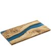 בוצ'ר הגשה עץ זית/כחול 45X22 ס"מ serving board