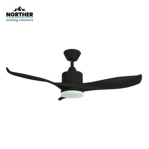 NORTHER CCT 24 שחור 3 כנפיים ''42+שלטW PRIMO מאוורר תקרה