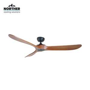 NORTHER 60 שחור+עץ עם שלט" DC ROSEWOOD מאוורר תקרה