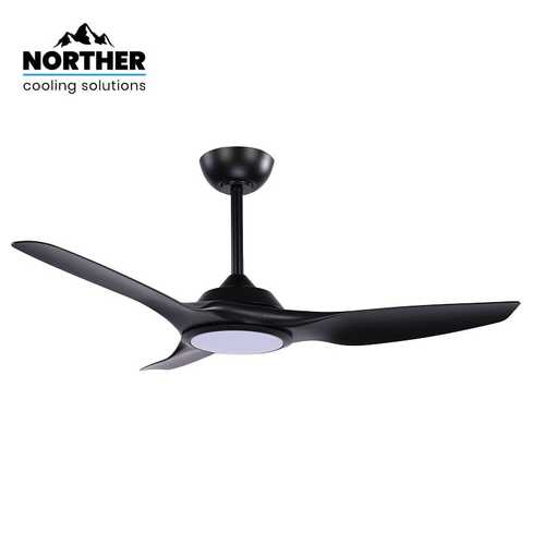 NORTHER CCT 24 שחור 3 כנפיים ''46+שלטW SUPERIORE אוורר תקרה