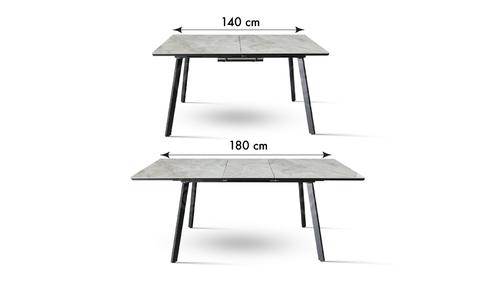 שולחן אוכל נפתח מקרמיקה דגם אמילי