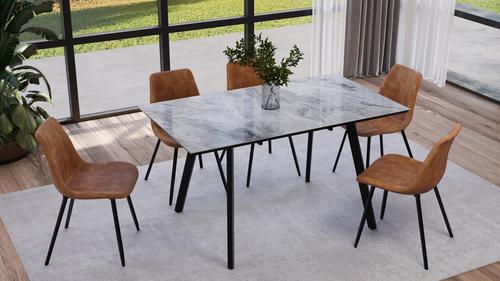 שולחן אוכל נפתח מקרמיקה דגם אוליביה