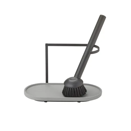מתקן עם מברשת ניקוי למטבח אפור DHUVA Flushing set