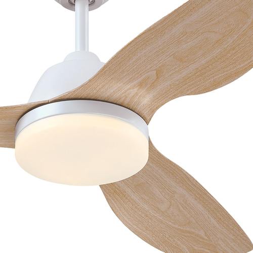 WH 28 ושלטW CCT לבן+עץ Magnolia 42 DC מאוורר תקרה