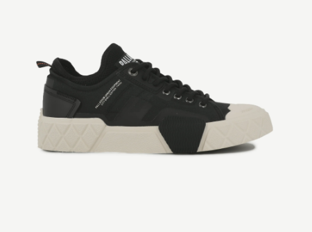 נעלי סניקרס פלדיום בצבע שחור | 36-47 | PALLADIUM ACE CITY SHELL LOW 2 UNISEX BLACK 74452-008-M 