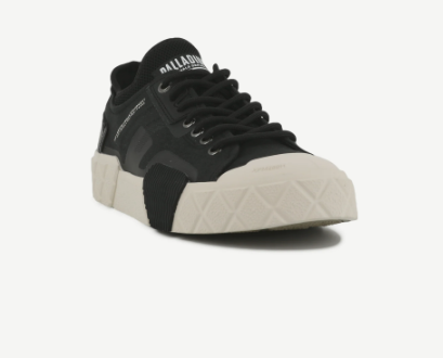 נעלי סניקרס פלדיום בצבע שחור | 36-47 | PALLADIUM ACE CITY SHELL LOW 2 UNISEX BLACK 74452-008-M 