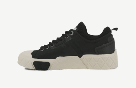 נעלי סניקרס פלדיום בצבע שחור | 36-47 | PALLADIUM ACE CITY SHELL LOW 2 UNISEX BLACK 74452-008-M 