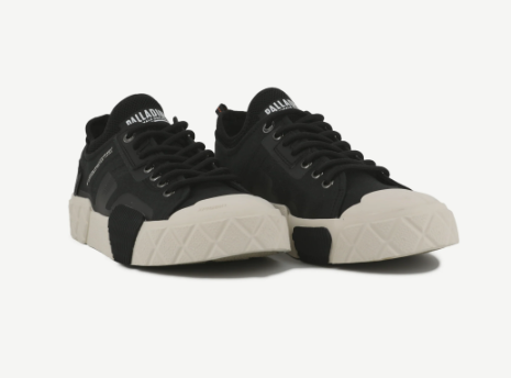 נעלי סניקרס פלדיום בצבע שחור | 36-47 | PALLADIUM ACE CITY SHELL LOW 2 UNISEX BLACK 74452-008-M 