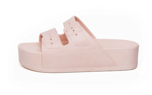 כפכפים פלטפורמה מוזס לנשים בצבע ורוד | 36-41 | Moses HIGH ROSA PINK SLIDES mos1006