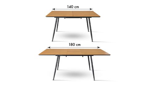 שולחן אוכל נפתח דגם מארק 