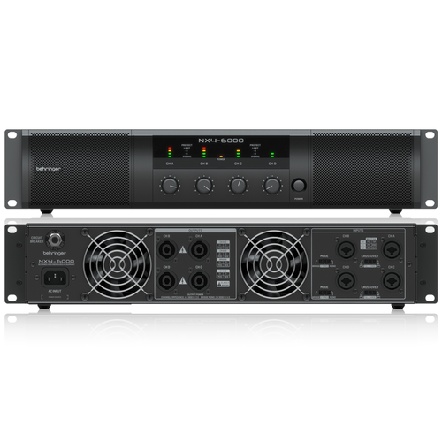 מגבר הספק 1600Wx4 2Ohms מבית Behringer דגם NX46000