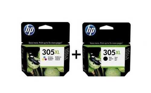 זוג דיו מקורי HP 305XL + HP 305XL