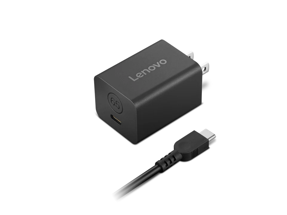מטען לנייד Lenovo 65W Slim GaN AC Adapter (USB Type-C) 4X21R04789