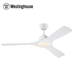 WH שלט תאורה לבן מט Jessica IP44 "52 DC מאוורר תקרה