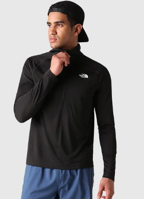חולצה גברים FLEX II 1/4 ZIP מבית דה נורט פייס THE NORTH FACE שחור 