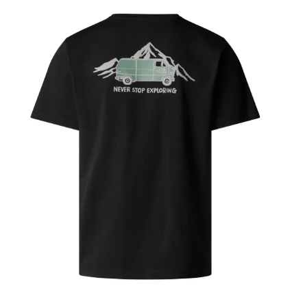 חולצת טי קצרה גברים OUTDOOR GRAPHIC THE NORTH FACE שחור