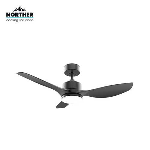 NORTHER CCT 18 שחור 3 כנפיים ''42+שלטW CLASSICO מאוורר תקרה