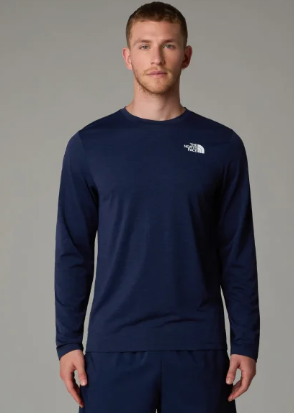 חולצת טי ארוכה גברים 24/7   THE NORTH FACE כחול 
