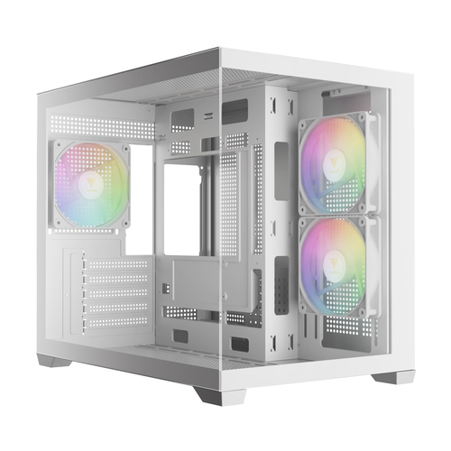 מארז מחשב לבן GAMDIAS AURA GC10M V2 ARGB WH 