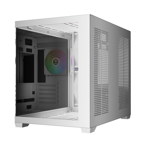 מארז מחשב לבן GAMDIAS AURA GC10M V2 ARGB WH 