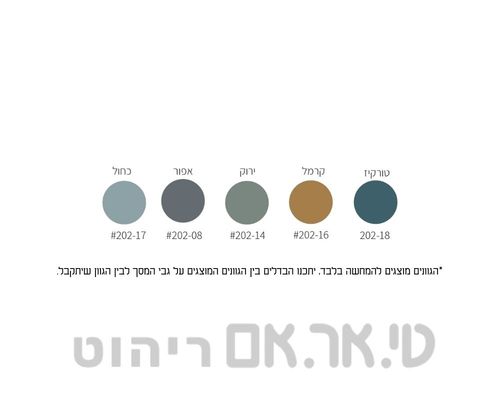 הקסגון מפרט צבעים