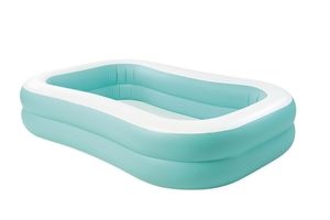 בריכה מתנפחת מלבנית לילדים עם פתח ניקוז לריקון מהיר