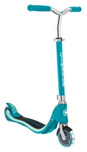 קורקינט לילדים ונוער פלואו FLOW 125 אורות בגלגלים ומשטח מחוזק תלת שכבתי - טורקיז