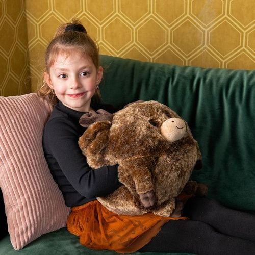 בובת חיבוק ומחמם ידים בקוטר 35 ס