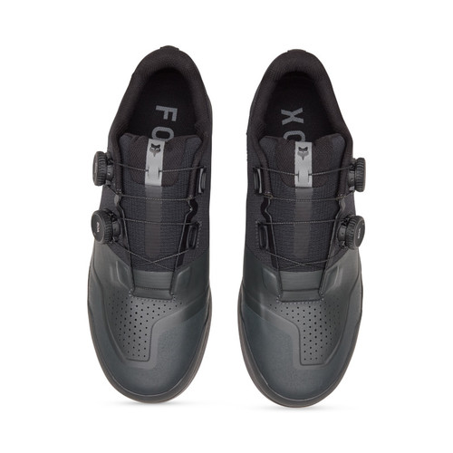 נעלי רכיבה פוקס פלאט אפור - FOX UNION FLAT BOA SHOE V25