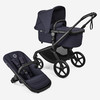 עגלת בוגבו פוקס 5 החדשה Fox 5 Bugaboo מתקפלת בקלות ביד אחת עם העריסה צבע כחול אינדיגו