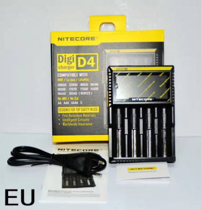 מטען סוללות דיגיטלי חכם NITECORE D4 