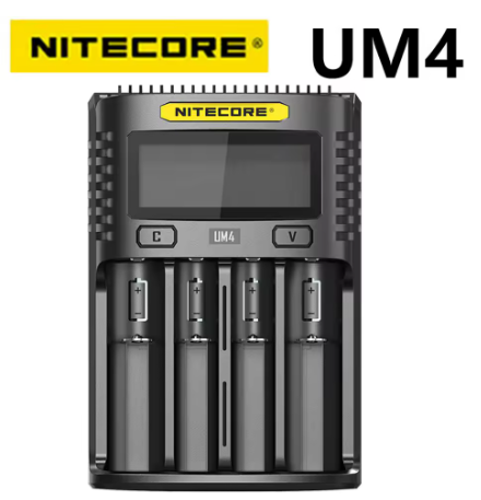 מטען סוללות דיגיטלי חכם NITECORE UM4 
