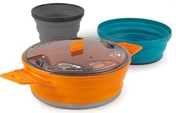 סט סיר וכלי אוכל מתקפל X-Set 21 Cookset מבית חברת Sea to Summit