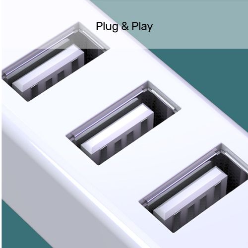 מפצל 4 פורט USB 2.0 לבן Unitek Y-2146