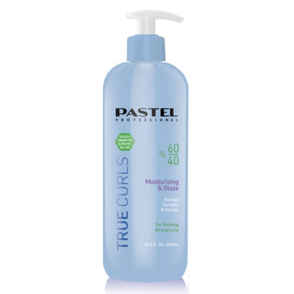 קרם גלייז פסטל  60/40 לעיצוב תלתלים 500ML פסטל PASTEL