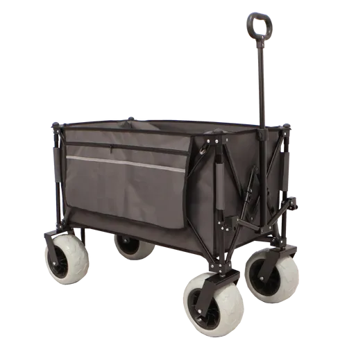 עגלת קמפינג מתקפלת עם גלגלי בלון מבית GLAMP – אפור