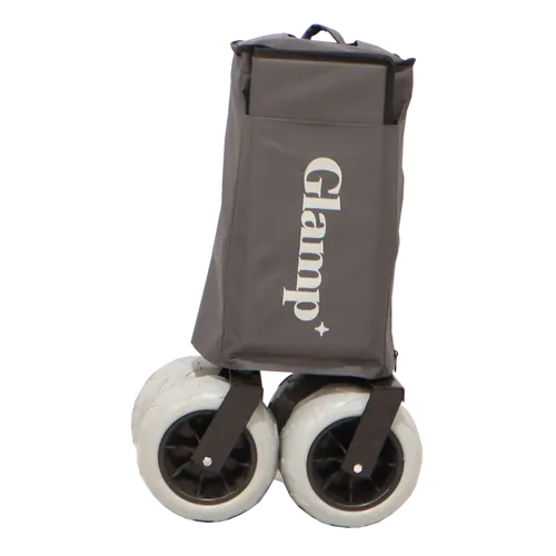 עגלת קמפינג מתקפלת עם גלגלי בלון מבית GLAMP – אפור
