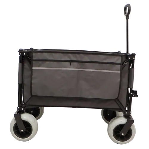 עגלת קמפינג מתקפלת עם גלגלי בלון מבית GLAMP – אפור