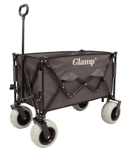 עגלת קמפינג מתקפלת עם גלגלי בלון מבית GLAMP – אפור
