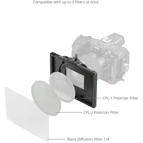 SmallRig 4409 Adjustable Clamp-On LITE Matte Box