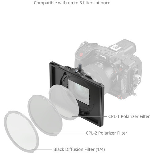 SmallRig 4409 Adjustable Clamp-On LITE Matte Box