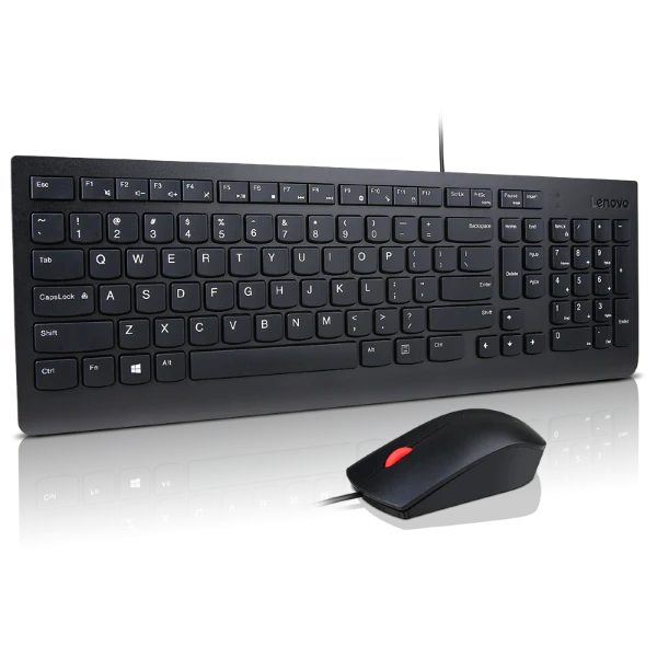 סט מקלדת ועכבר LENOVO Essential Wired Keyboard and Mouse Combo + Copilot 4X31R64417