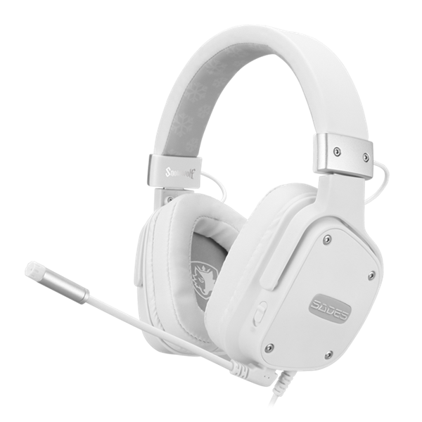אוזניות גיימיניג SADES דגם Snowwolf Stereo