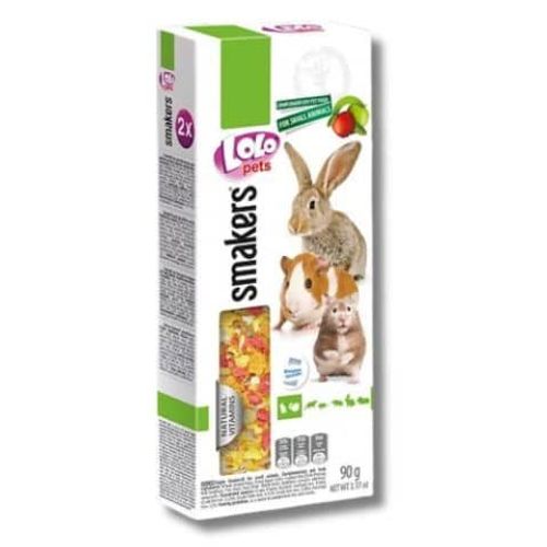 חטיף מכרסמים Smakers Lolo Pets בטעם תפוחים – 90 גרם