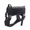 אפוד צבאי טקטי לכלבים בצבע שחור – מידה XL | Tactical Dog Vest