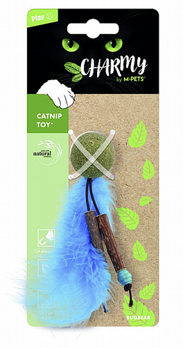  צעצוע קטניפ עם נוצות כחולות – Charmy by M-Pets